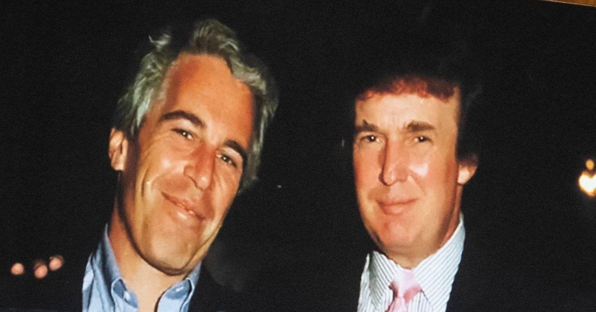 image of Donald Trump was friendly with Jeffrey Epstein.
