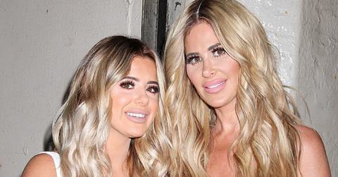 Reality TV star Kim Zolciak Biermann, daughter Brielle and husband Kroy arrive at ‘AOL Build’ in NYC.
