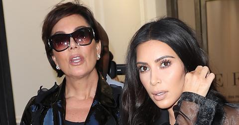 Kim Kardashian & Kris Jenner Out During Paris Fashion Week
