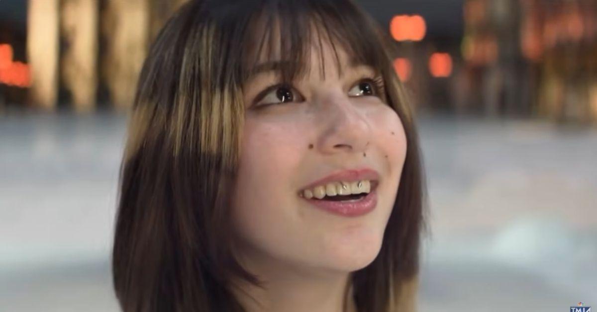 image of Alysa Liu confirmed she has a 'smiley' frenulum piercing.