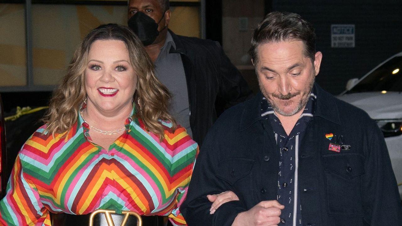 Photo of Melissa McCarthy and Brad Falcone tied the knot in 2005.