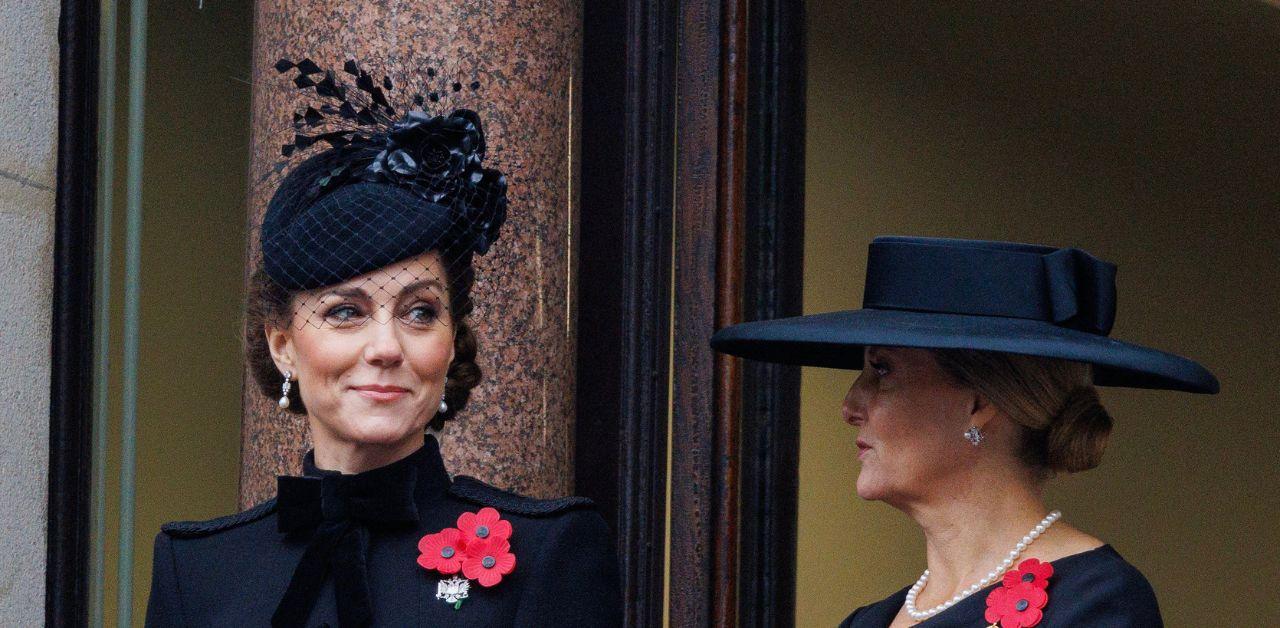 kate middleton sophie wessex shared cryptic conversation remembrance sunday