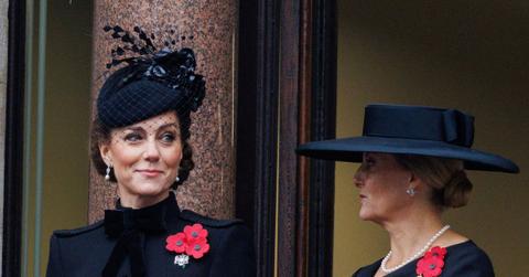 kate middleton sophie wessex shared cryptic conversation remembrance sunday