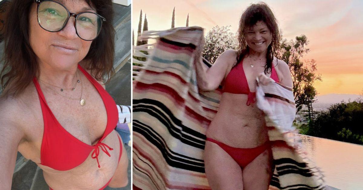 Valerie Bertinelli after her cold plunge.