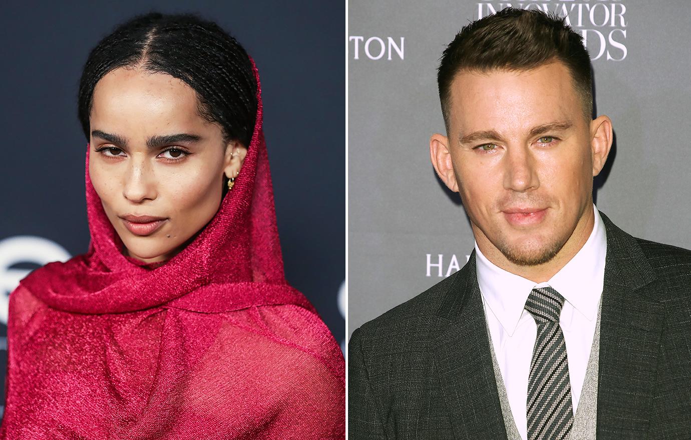 zoe kravitz spotted rumored ex fling chris pine amid channing tatum romance ok