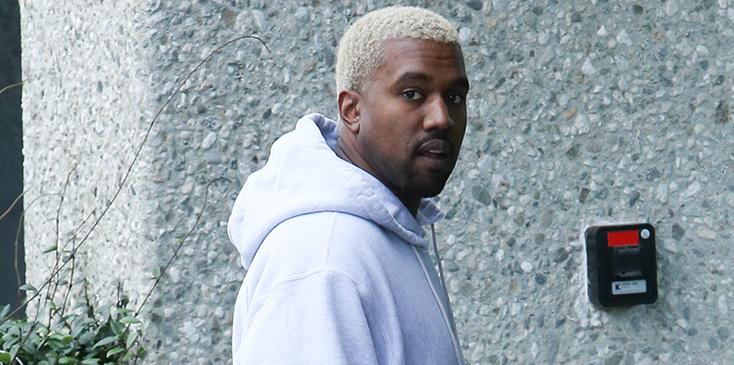 Kanye West Heads To His Office In Calabasas