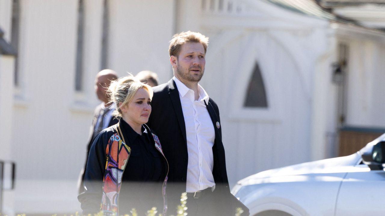 Image of Brian Hickerson spoke for the first time about Hayden Panettiere's death when approached in South Carolina.
