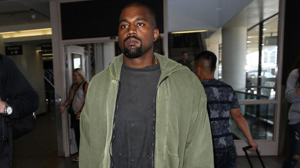 Kanye West seen at LAX Airport