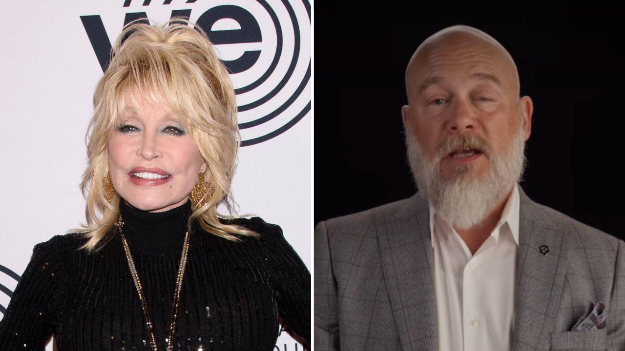 Photo of Dolly Parton and Bryan Seaver.