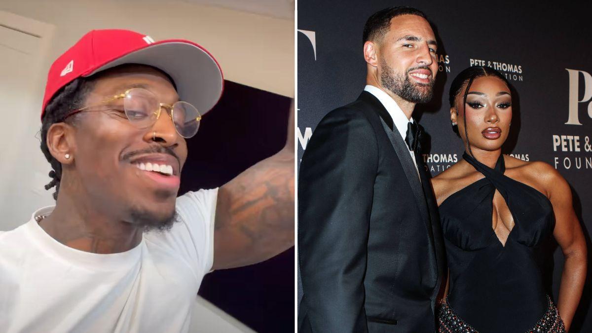 Photo of Pardison Fontaine, Megan Thee Stallion and Klay Thompson.