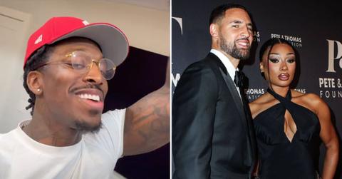 Photo of Pardison Fontaine, Megan Thee Stallion and Klay Thompson.