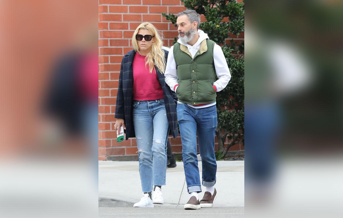 *EXCLUSIVE* Busy Philipps steps out with her husband a day after getting sunburned eyes from a photoshoot