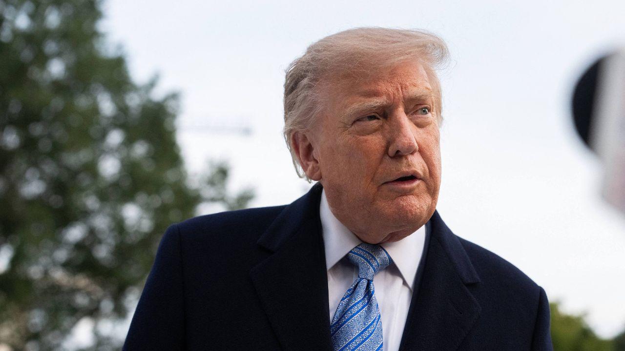 image of Donald Trump was mocked while speaking to the press at the White House.