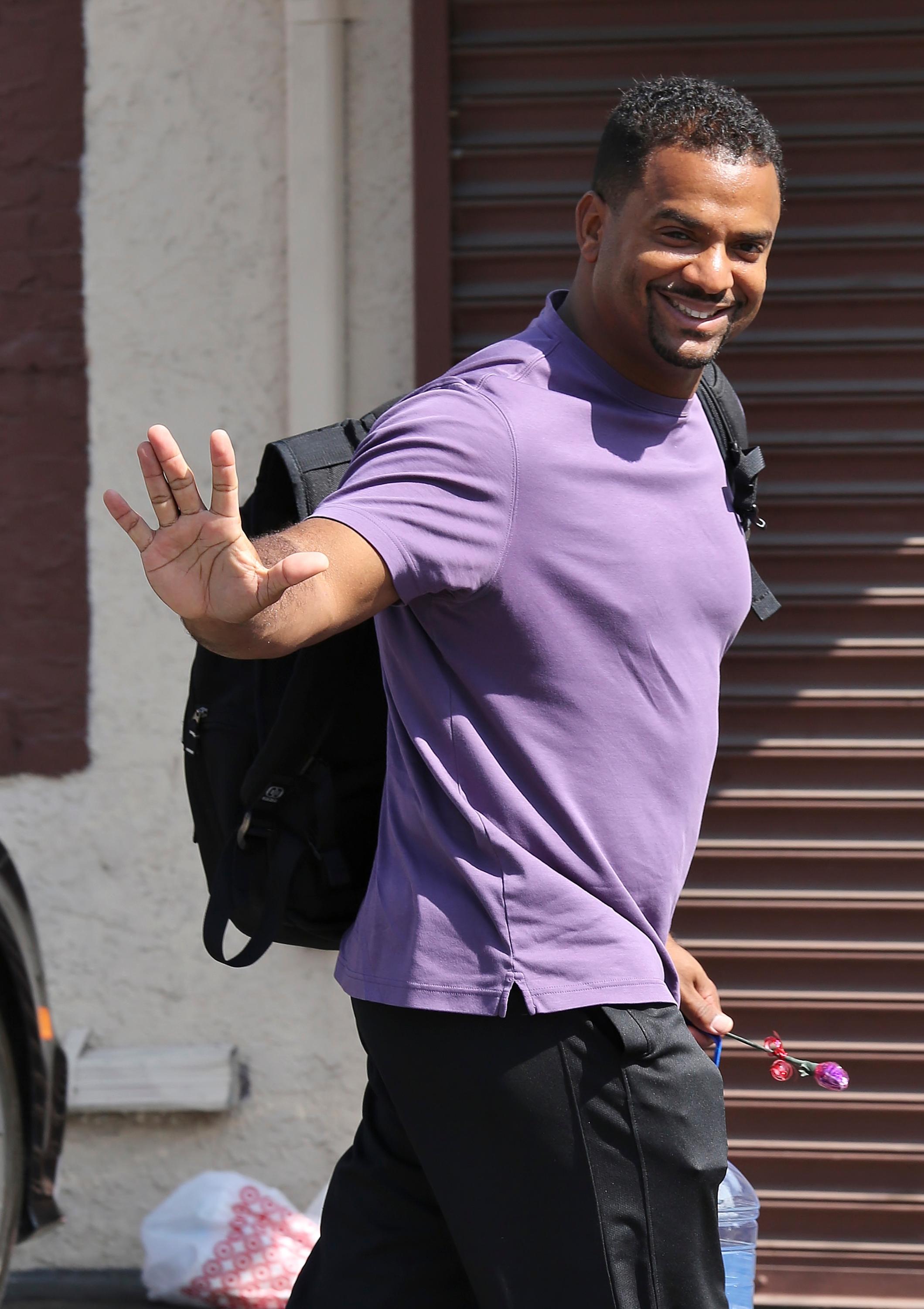 Alfonso Ribeiro arrives to &#8216;Dancing with the Stars&#8217; rehearsals in Hollywood, California