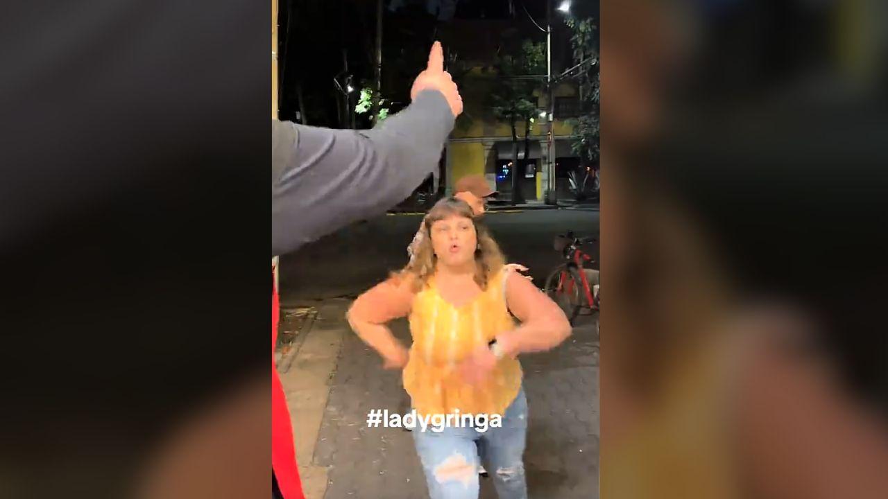 Image of the viral footage captured the woman addressing the person recording the incident.