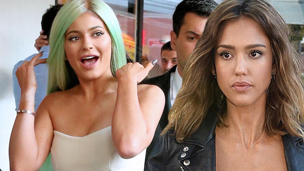 Jessica alba disses kylie jenner security team