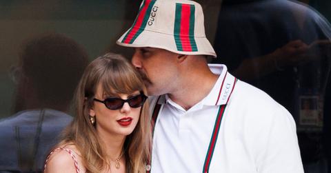 Photo of Taylor Swift and Travis Kelce.