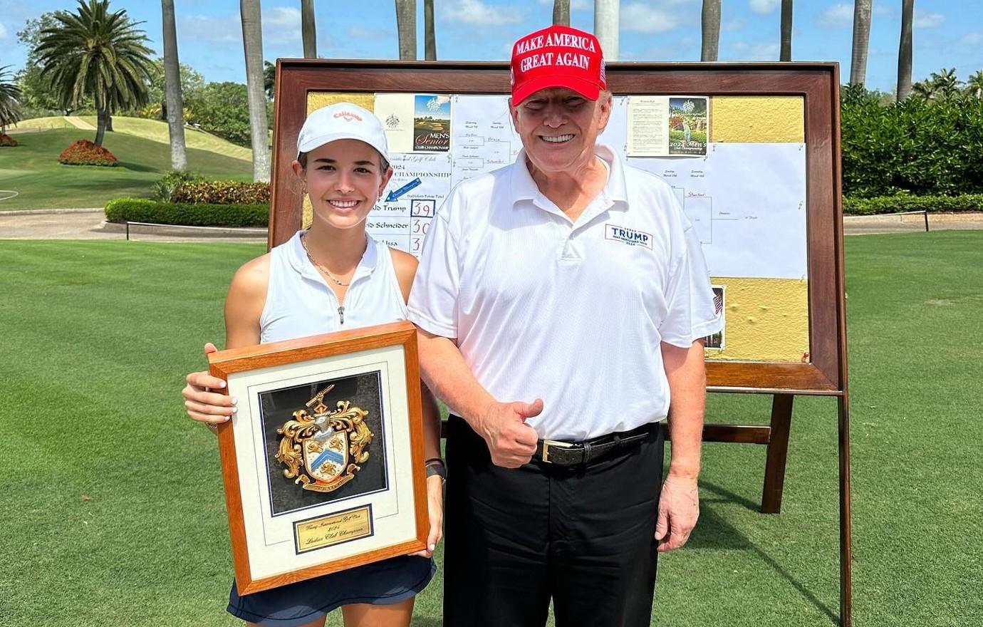 donald trump grand daughter kai trump kaitrumpgolfer