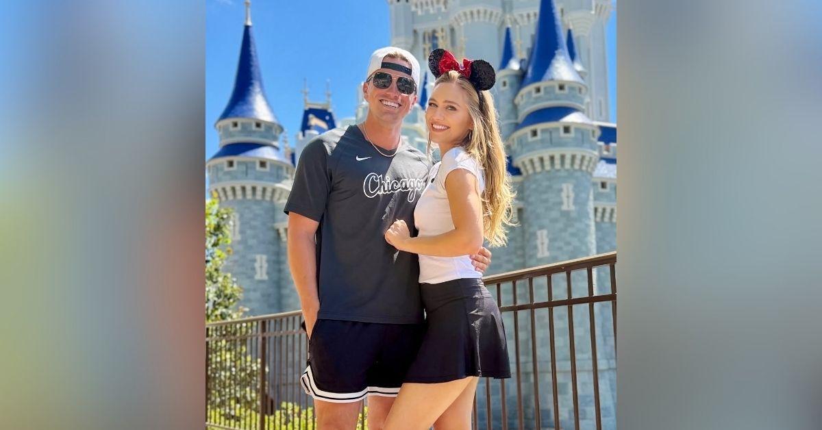 Image of The couple shared a playful and affectionate photo online.