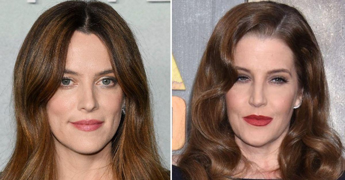 Composite photo of Riley Keough and Lisa Marie Presley.