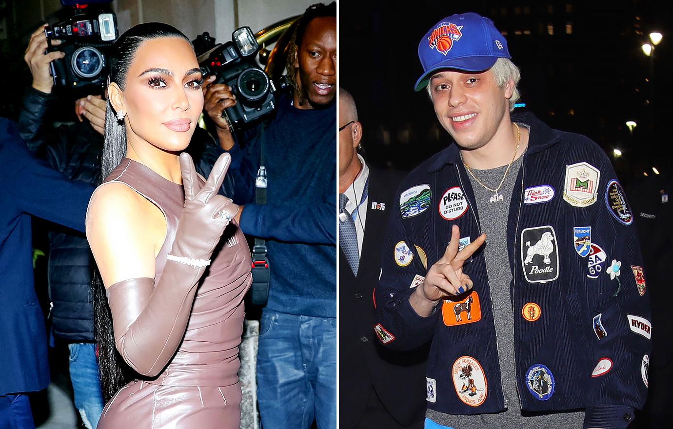 kim kardashian pete davidson celeb couples cozying up holidays