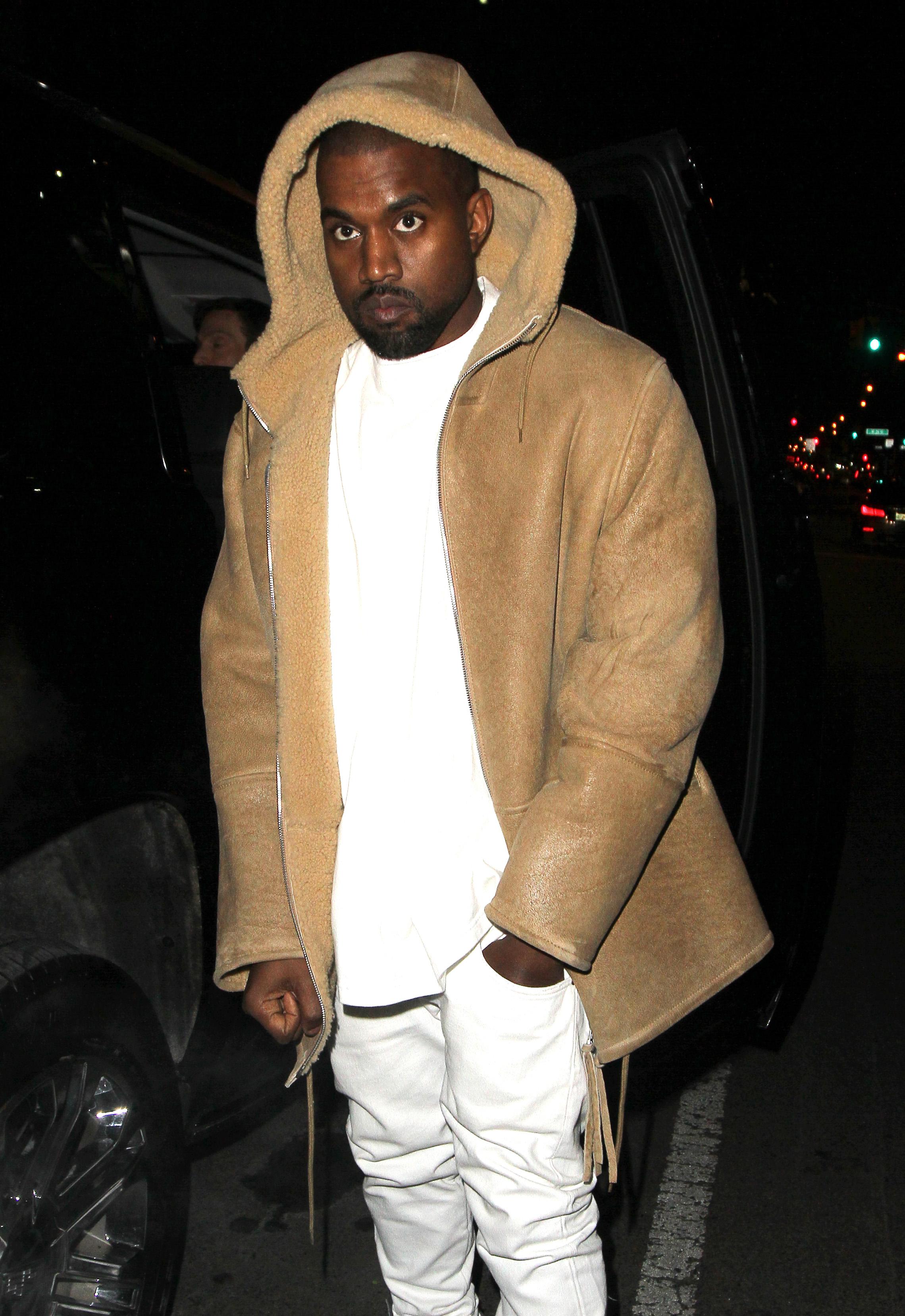 Kanye West spotted in NYC