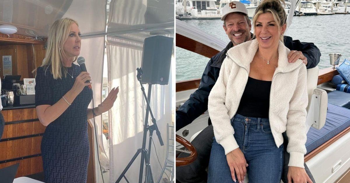 Composite photo of Vicki Gunvalson, John Janssen and Alexis Bellino.