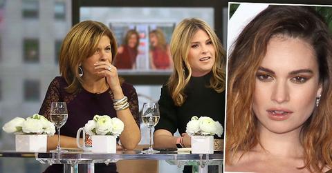 'Today' Show Insists On Asking Lily James About Affair With Dominic West