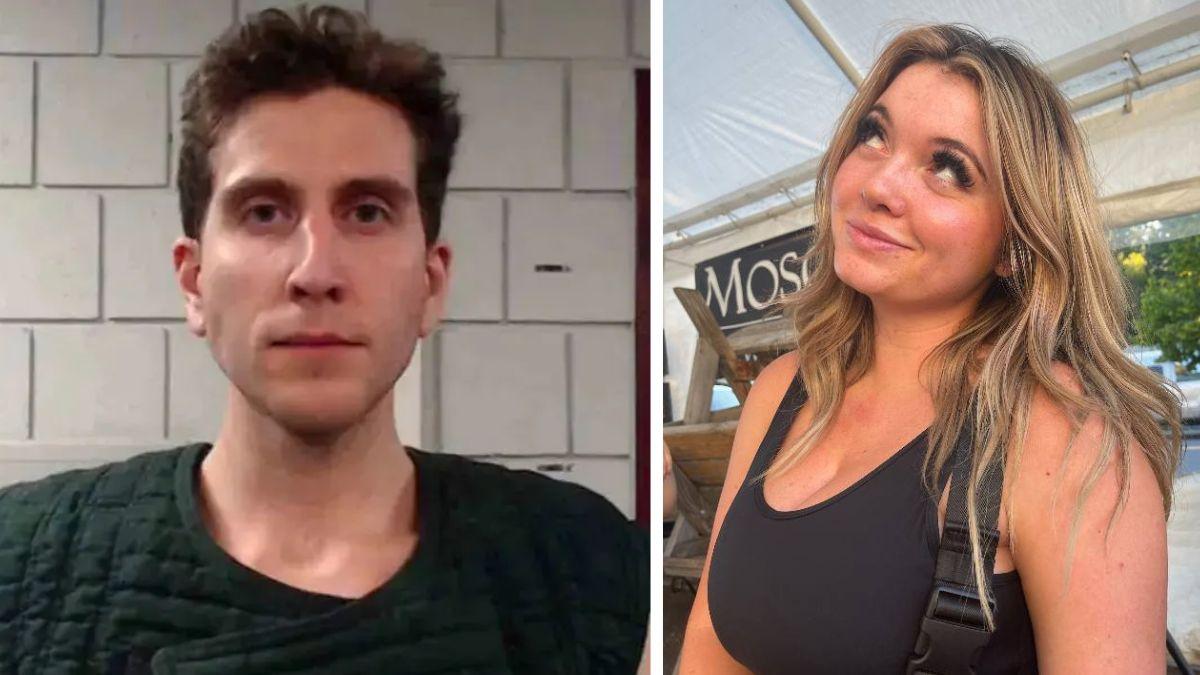 split photo of bryan kohberger and Kaylee Goncalves