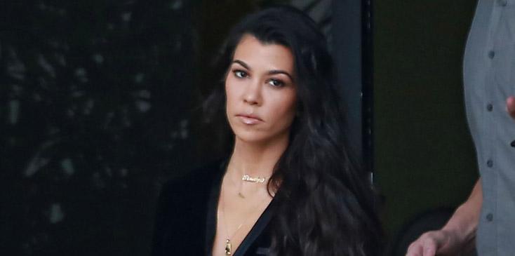 Kourtney Kardashian Spotted Leaving A Studio In Los Angeles