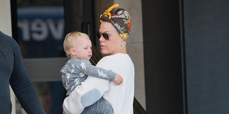 Pink’s 1 year old son hand foot mouth disease main