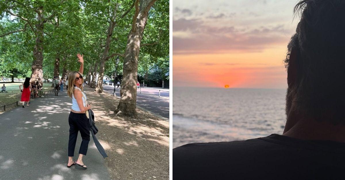 image of Jennifer Aniston recently shared a sunset photo of Jim Curtis on Instagram.