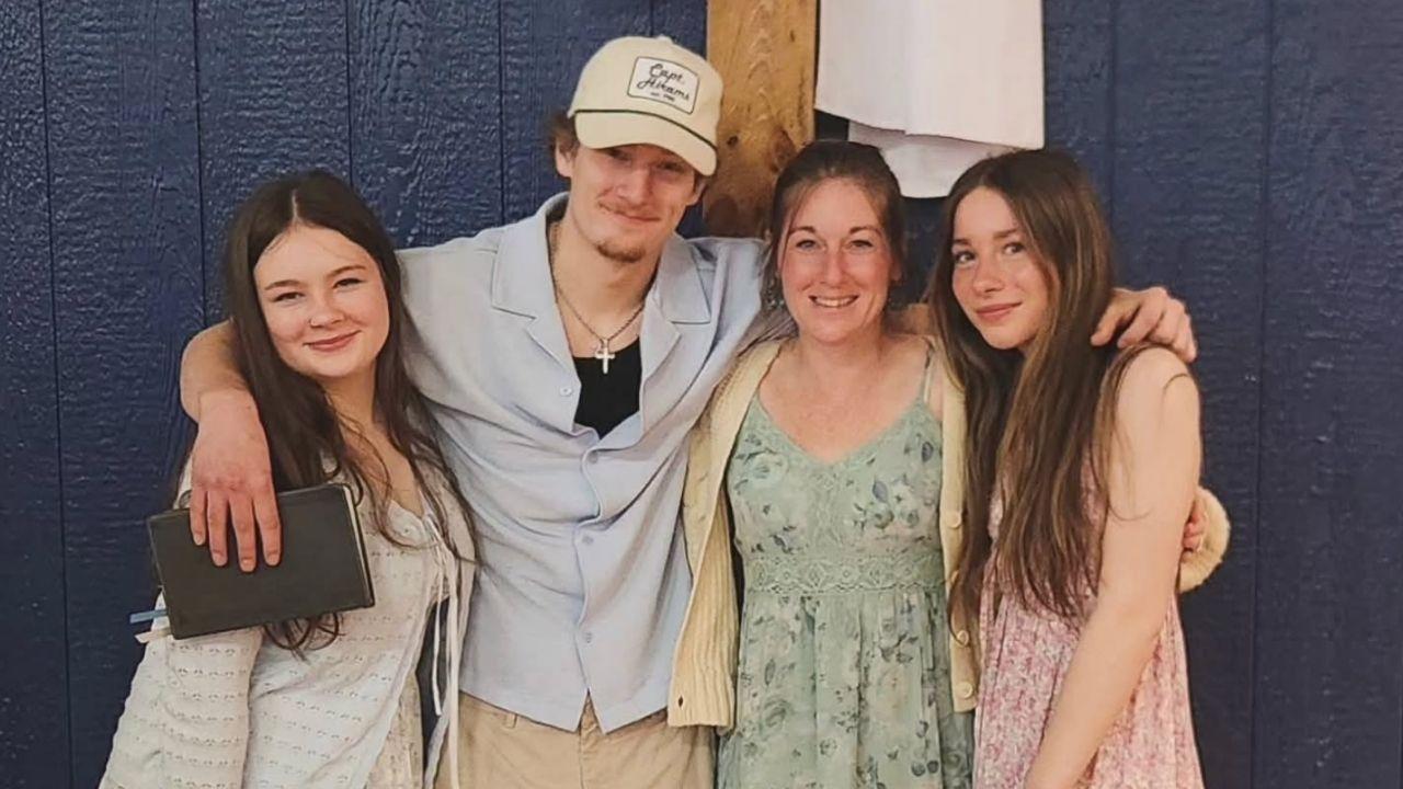 Image of Ashley Taunton, the wife of Joe and mother of their three children, was severely injured while driving on I-95 South in Rhode Island during a severe rainstorm.