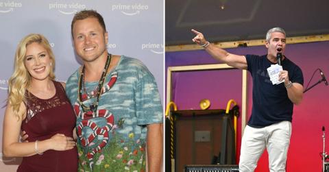 Composite photo of Heidi Montag, Spencer Pratt and Andy Cohen