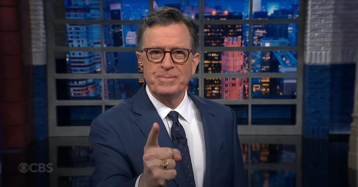 Image of Stephen Colbert questioned why Donald Trump recently got an MRI.