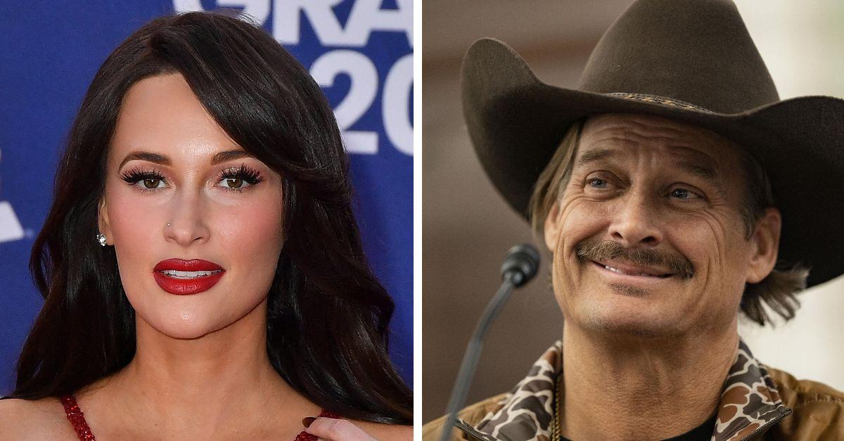 split photo of Kacey Musgraves & Kid Rock