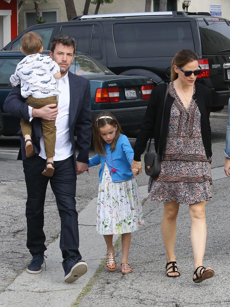 Ben Affleck and Jennifer Garner reunite for Easter Sunday