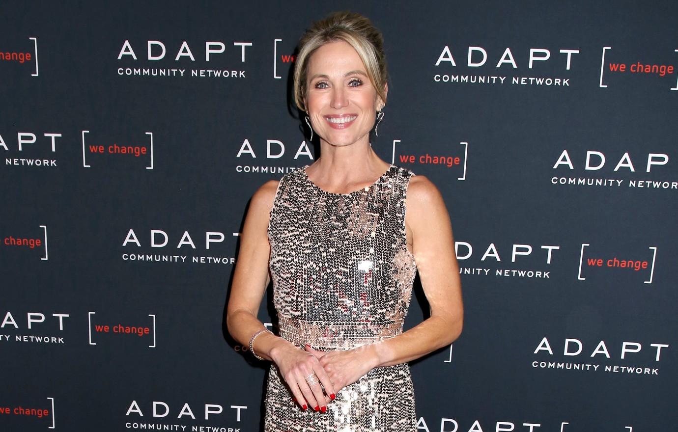 amy robach spotted nyc coffee run indefinite leave tj holmes affair