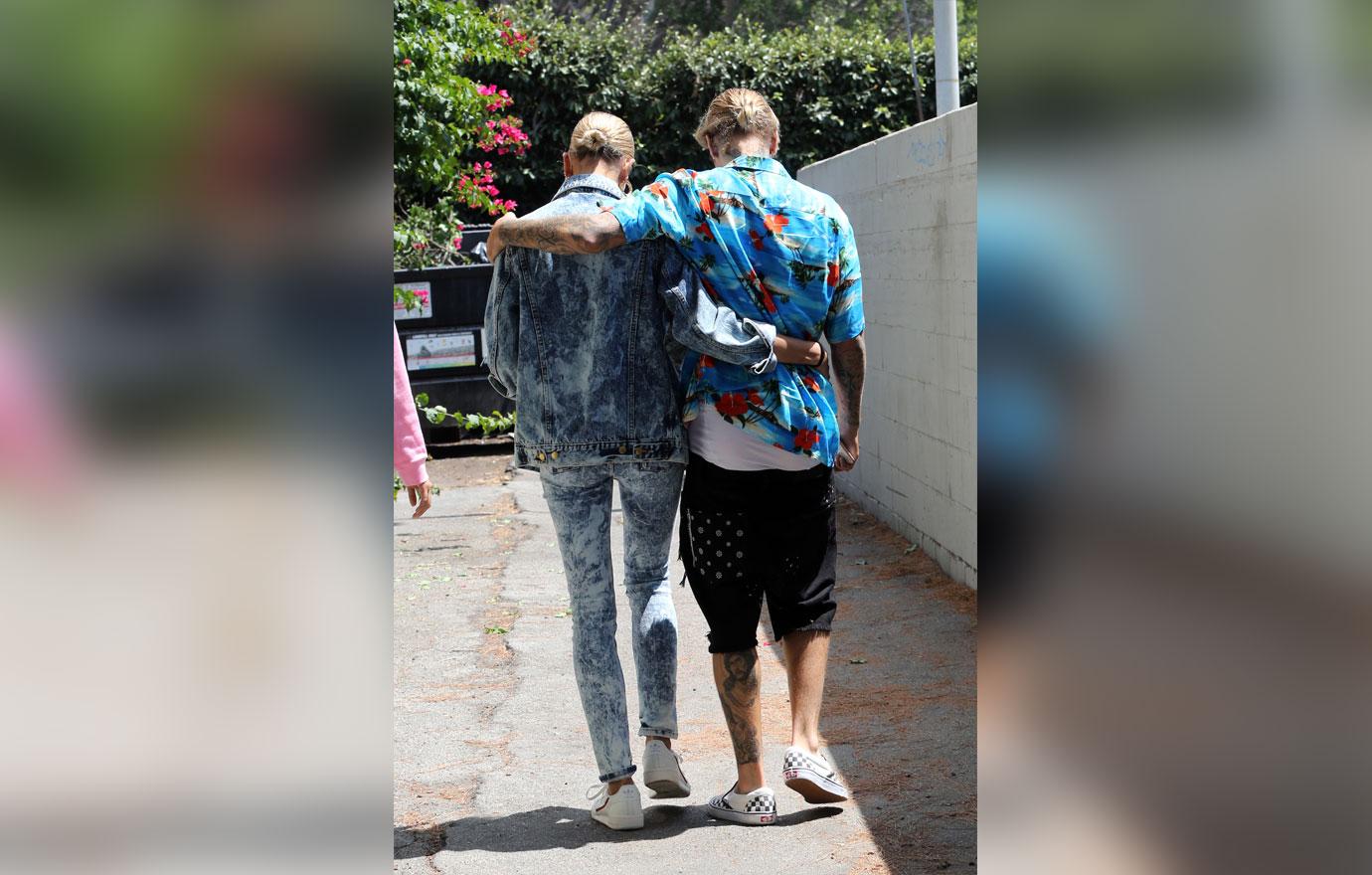 Justin and bieber walking together