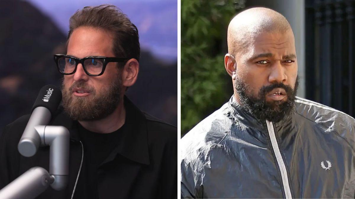 split photo of jonah hill and kanye west