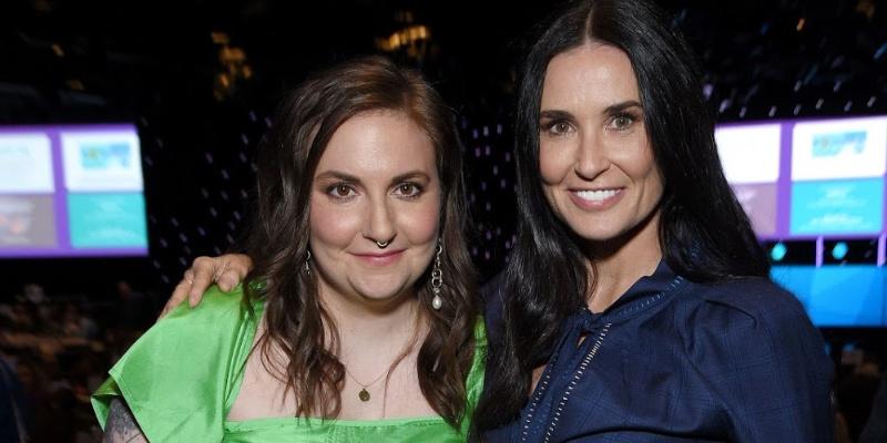 Demi Moore and Lena Dunham