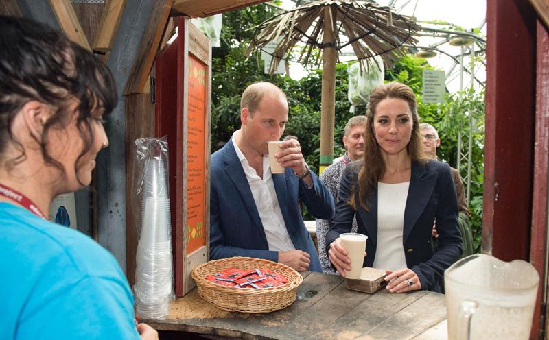 kate middleton drinking prince william event