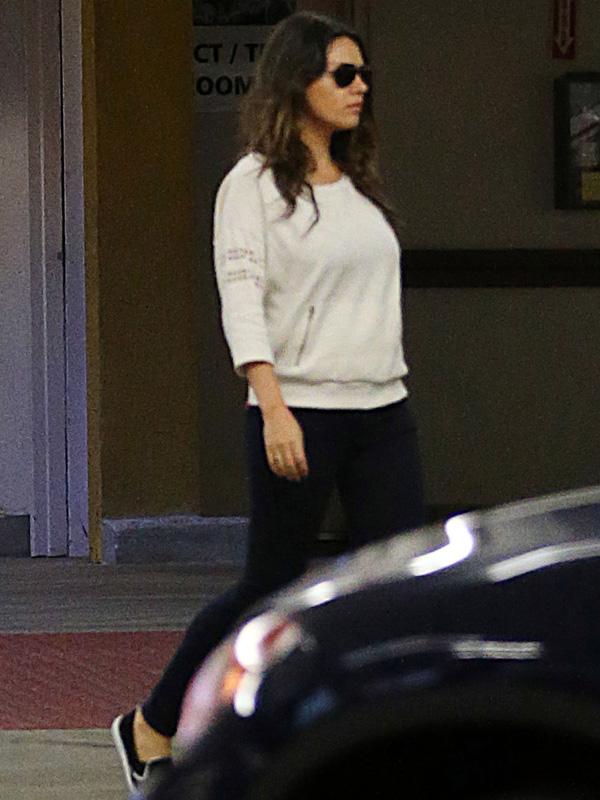 Mila Kunis seen shopping at Ralphs grocery store in Studio City, CA