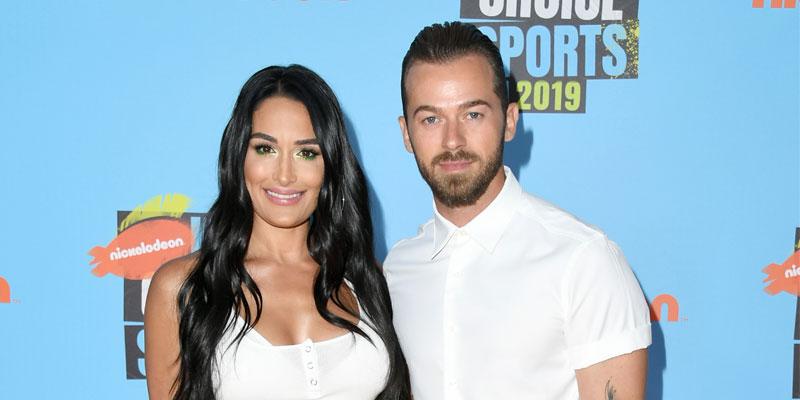 Nikki Bella & Artem Chigvintsev Look Smitten Leaving A Party In LA