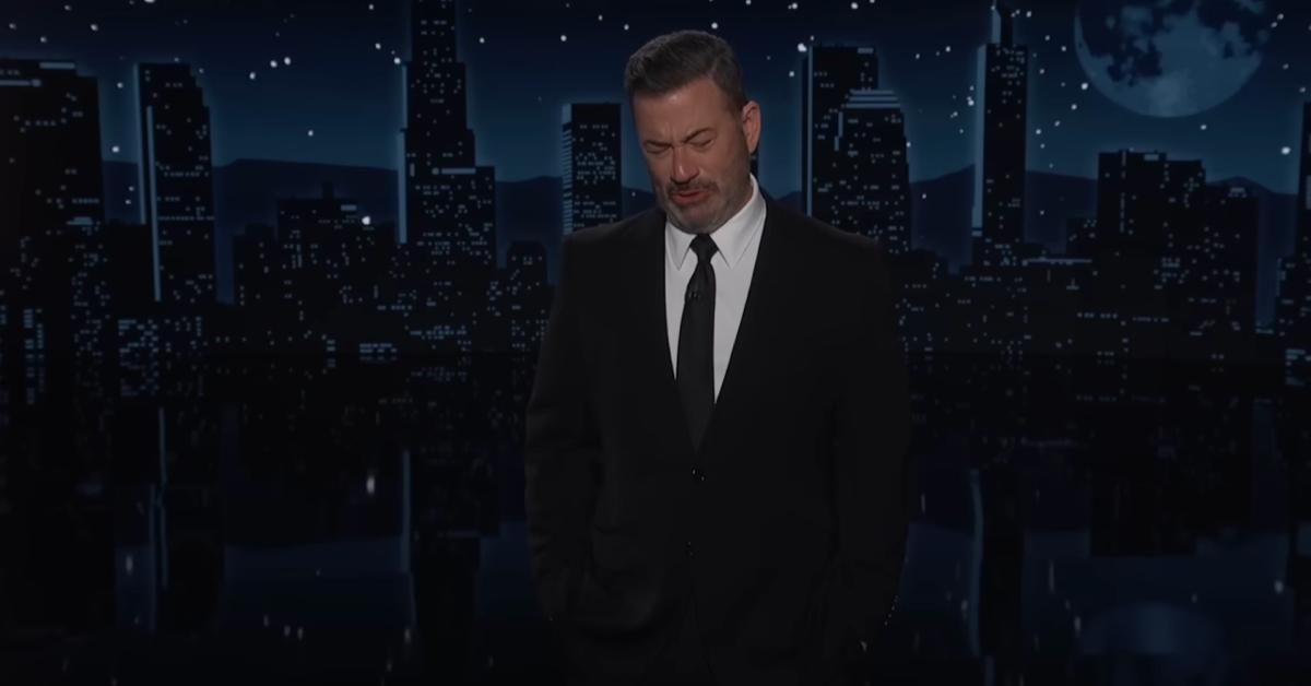 Image of Jimmy Kimmel appeared distraught while delivering his monologue hours after his lifelong friend died. 