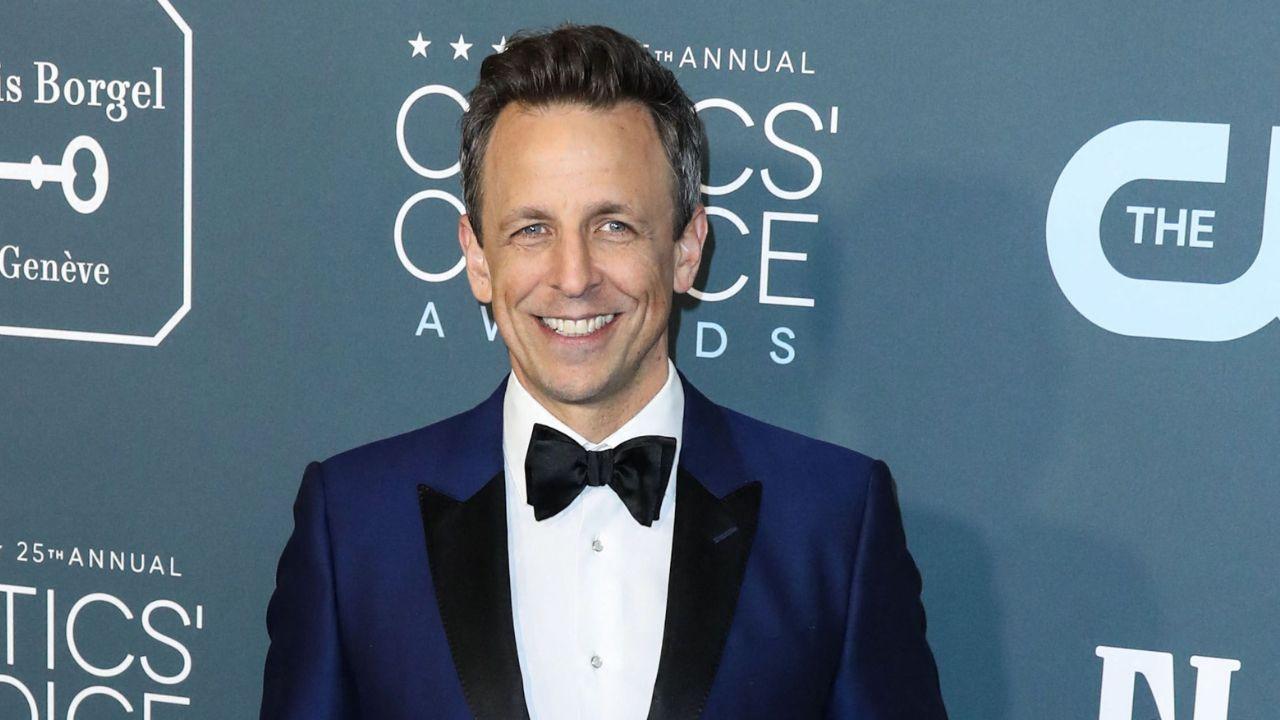 Image of Seth Meyers criticized President Donald Trump’s confusing remarks about Iran potentially attacking Los Angeles and San Diego during an October 5 campaign rally in Nebraska.