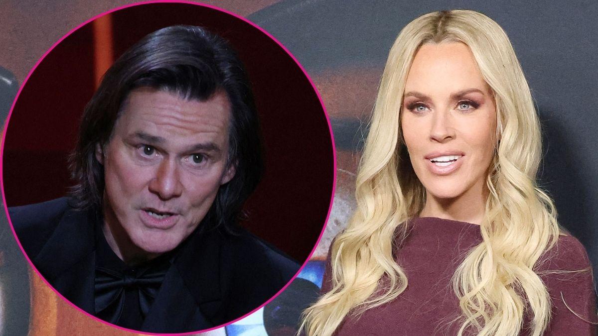 Composite photo of Jim Carrey and Jenny McCarthy.