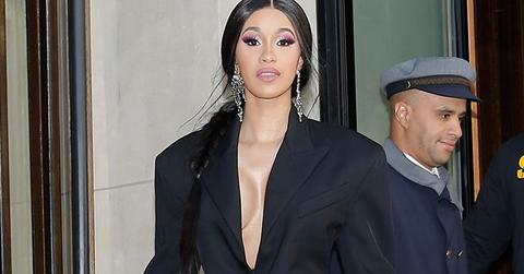 Cardi b duct tape boobs fashion week video