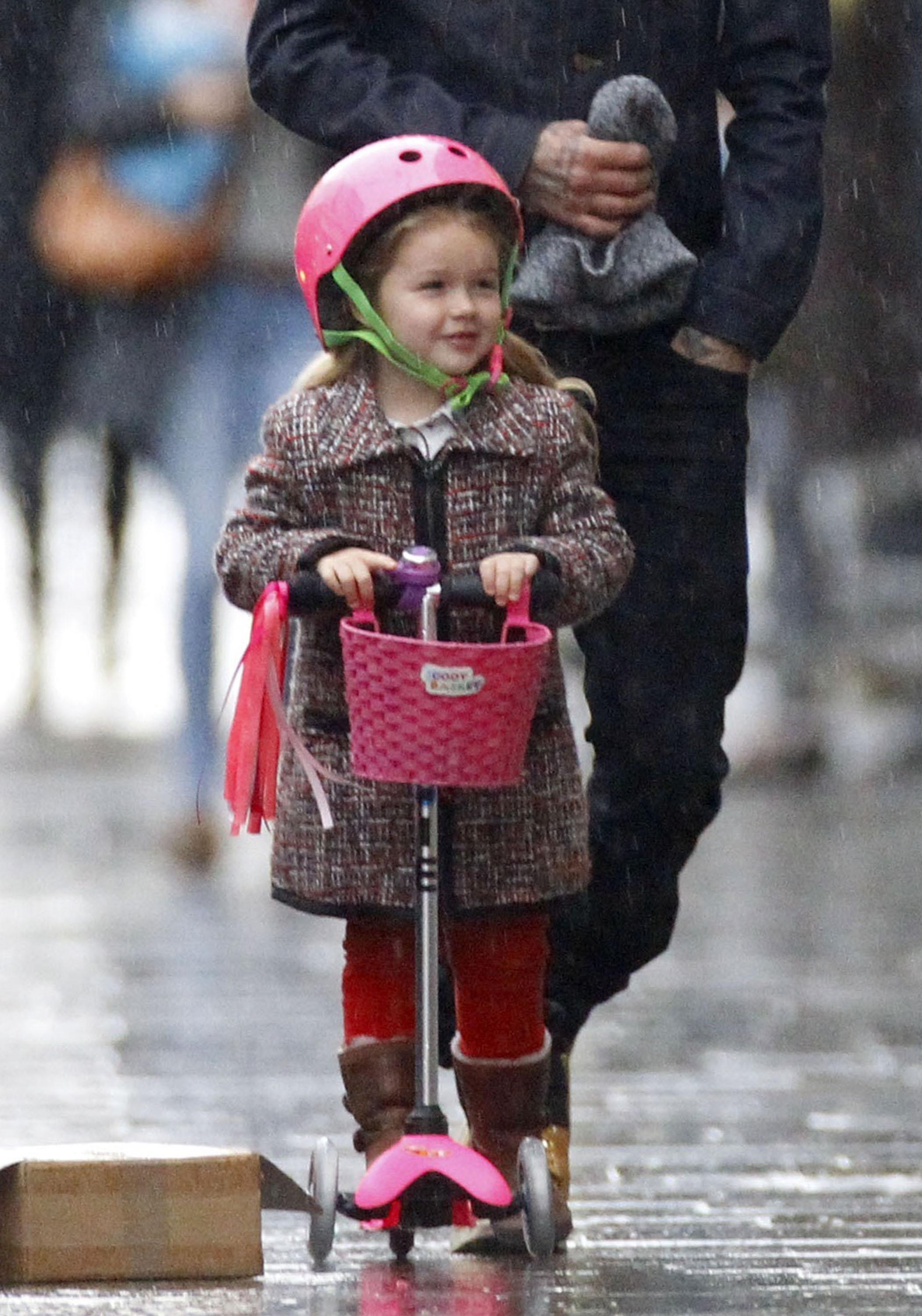 David Beckham Takes Harper To Breakfast