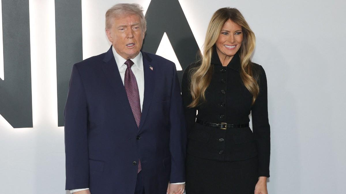 Photo of Donald Trump and Melania Trump.